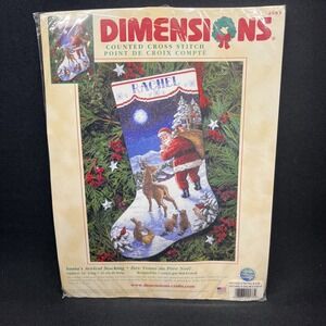 Dimensions Santa's Arrival Christmas Stocking Cross Stitch Kit #8683 NEW